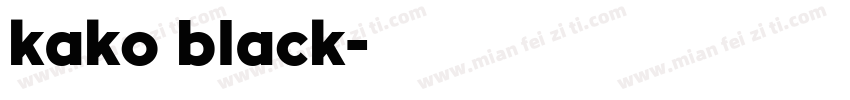 kako black字体转换